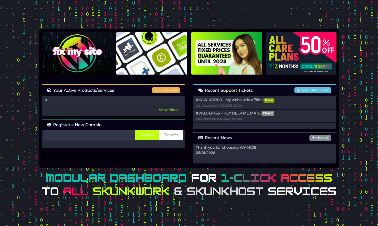 Easy-to-use Dashboard